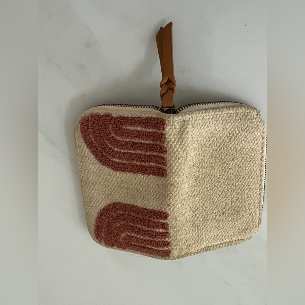 Universal Thread Wallet Small Zip Cream With Brow… - image 8